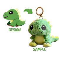 CE ASTM Sans MOQ Fabricant Poupées Personnalisées avec Oreillers en Peluche Douces Porte-clés Peluches Personnalisées