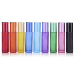 High Quality 10ml Portable Sample Packaging <b>Empty</b> Matte -Shaped <b>Glass</b> Screw Cap Bead <b>Bottle</b> Essential Oil Solution Sealed - Product Image 6