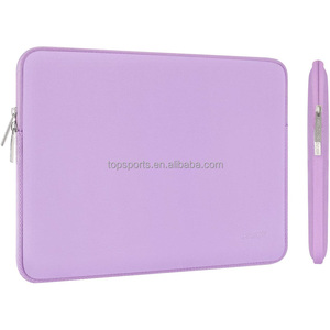 Lilac Neoprene máy tính xách tay tay áo trường hợp chống nước Túi máy tính phong cách đơn giản - Product Image 2