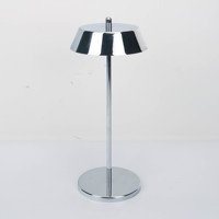 Lampe de table moderne en aluminium LED SR pour chambre à coucher et salon, alimentée par batterie, à commande tactile, à intensité variable, pour la décoration de la maison, bar, restaurant