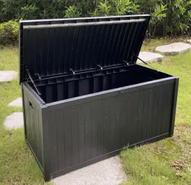 Grande scatola di plastica della piattaforma della piscina di stoccaggio all'aperto di stoccaggio del giardino domestico per il giardino