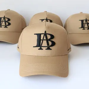Piccolo ordine all'ingrosso cappellino da baseball con 5 pannelli design personalizzato logo del marchio alla moda logo pubblicitario di moda con logo pop cappellino da baseball