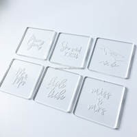 Tampon à biscuits acrylique Rectangle rond Fondant Embosser Diverses formes Tampon coupe-biscuits transparent