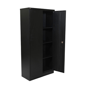 DuraTough 24" X 36" X 78" Gray Heavy-Duty 4-<b>Shelf</b> <b>Metal</b> Filing Cabinet for School & Hotel Use HW6CC6478-4CL - Product Image 1