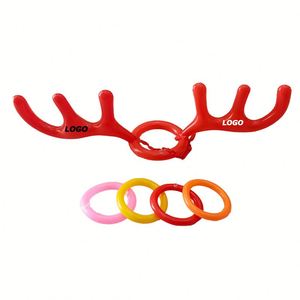 Inflatable Reindeer Antler <b>Ring</b> Toss Game Holiday Fun for Kids & Adults - Product Image 1