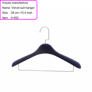 Velvet Cloth <strong>Hanger</strong> Velvet Coat <strong>Hanger</strong> Velvet Plastic Suit <strong>Hangers</strong> - Product Image 5