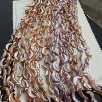 Perles Baroque Multicolores en Forme de Lune à Trou Droit, Qualité 3A, Irrégulières, pour Fabrication de Bijoux DIY Faits Main