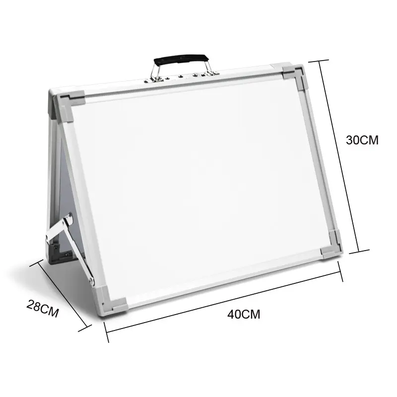 Magnetic Desktop Mini Easel Double Sided Portable Interactive Whiteboard with Holder for Kids Drawing Teaching