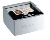 DESKO ICON Scanner para lectura rápida de documentos de identificación Licencias de conducir Tarjetas de identificación de estudiantes Pasaportes ORD con OCR