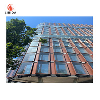 Cadre en aluminium contemporain Revêtement mural bâton unitisé-Façade en verre de haute qualité pour les bâtiments modernes