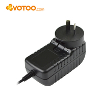 Adaptateur secteur mural AC/DC 21,6W 12V 1,8A avec prise interchangeable US EU UK AU, prise DC 5,5*2,1mm, OVP OCP SCP, pour CCTV, LED, humidificateur, CE FCC RoHS OEM