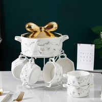 15 pièces de vaisselle en céramique, bols à soupe, ensembles de vaisselle personnalisés