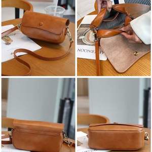 AndoBag - Bolsos Cruzados de Cuero Vacuno Genuino para Mujer, Bolso Cuadrado Pequeño y Sencillo de Moda con Dos Correas 3016 - Product Image 6