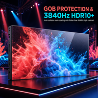 Module LED RVB couleur pleine P1.86 GOB 3840Hz, contraste élevé HDR10+, écran LED intérieur à pas fin pour événements scéniques et expositions