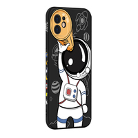 Étui de téléphone TPU mignon de dessin animé d'astronaute pour iPhone Air 17 Pro Max 16 15 14 Plus 13 12 11 X XR XS, coque de téléphone portable antichoc