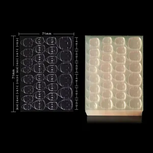 30 punte/foglio adesivi per colla per unghie trasparenti linguette adesive per linguette adesive per Manicure linguette adesive rosa