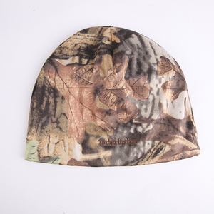 Kustom kualitas tinggi pohon cetak Logo tengkorak topi reversibel Satin Lined Beanie bersepeda berkendara berlari topi Beanie - Product Image 4