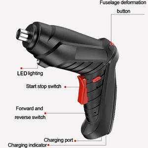 Classique 3.6V petit <span class=keywords><strong>tournevis</strong></span> 47 pièces ensemble outils ménagers perceuse sans fil USB Mini multi-fonction <span class=keywords><strong>batterie</strong></span> OEM aliment - Product Image 2