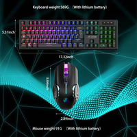 Combos de Teclado y Mouse Inalámbricos para Gaming al por Mayor Nuevos Productos para Oficina Laptop Juegos PC Computadora RGB