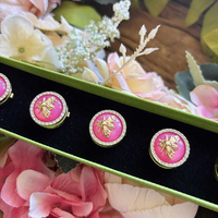 Cache-boutons d'été, boutons de manchette, décorations de boutons abeille et fleur, nouveaux cache-boutons tendance