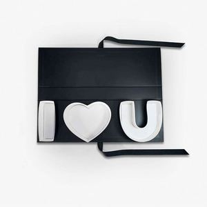 I Love You <b>Letter</b> Shaped Black <b>Letter</b> Shaped Present <b>Box</b> for Valentine's Day Gift Candy Packaging - Product Image 4
