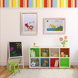 Cadre <span class=keywords><strong>photo</strong></span> en bois MDF à ouverture latérale pour œuvres d'art d'enfants, format A4 8x10, personnalisable avec logo, pour stockage <span class=keywords><strong>de</strong></span> photos, vente en gros, OEM - Product Image 3