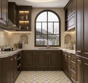 Juego de Gabinetes de Cocina Modulares Personalizados BALOM, Armarios de Almacenamiento de Tamaño Personalizado con Estantes Ajustables para Apartamentos - Product Image 3