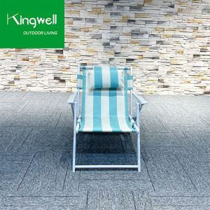 Mobilier de patio imperméable chaise d'extérieur portable en aluminium chaise de plage en maille pour piscine de <span class=keywords><strong>jardin</strong></span> <span class=keywords><strong>avec</strong></span> accoudoir réglable - Product Image 2