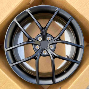 Nouvelles jantes en alliage d'aluminium forgé de 19 à 22 pouces 5X114.3 pour Tesla <span class=keywords><strong>Model</strong></span> 3/<span class=keywords><strong>Y</strong></span>/S Black Mesh Design Universal Fitment - Product Image 4