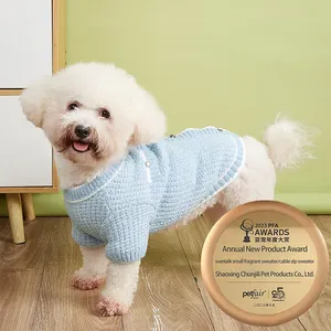 Suéter clásico para perros, tienda de mascotas moderna, venta al por mayor, ropa de lujo para perros, suéteres de punto de diseñador para perros de alta calidad a la moda
