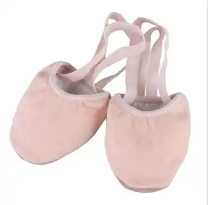 High Quality Manufacturer Canvas Half Sole Jazz Ballet Dance Shoe Turning Shoes
