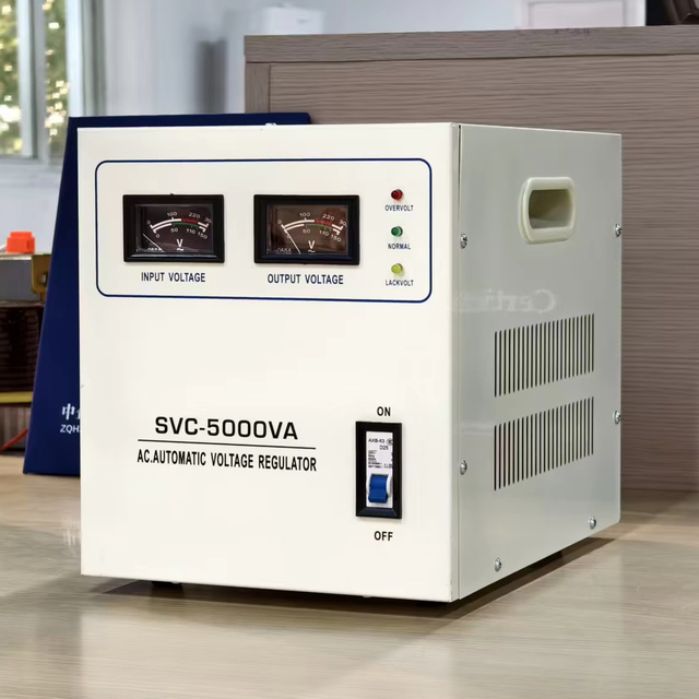 2026 New Model Hot Sale Single-Phase Voltage Stabilizer Copper Coil 220V 5kva for SVC Use 10kva 5kva 3kva 1kva AVR