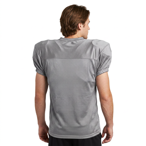 Camiseta de Fútbol Americano para Hombre, Cuello en V, Color Gris, Manga Corta, Malla Transpirable, Poliéster, Corte Regular, Todas las Temporadas, STORM FIT - Product Image 2