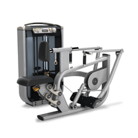 Máquina de remo comercial ajustable con carga de placas de acero para ejercicios de espalda y brazos, entrenamiento multifunción para gimnasio y fitness