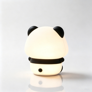 Lampe LED RGB en silicone en forme de panda OEM, multi-modes, éclairage RGB, rechargeable par USB, 20 lm, 1200 mAh, lampe de chevet pour chambre d'enfant - Product Image 2