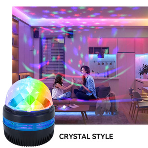 Nouveau 3W USB lumière d'ambiance étoile lampe de <span class=keywords><strong>Projection</strong></span> RGB projecteur <span class=keywords><strong>boule</strong></span> magique lampe cristal LED veilleuse <span class=keywords><strong>boule</strong></span> magique pour Bar KTV - Product Image 3