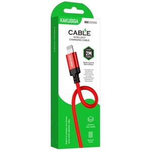Câble USB Kakusiga 2m rouge pour la charge et la synchronisation des données pour iPhone - Product Image 2
