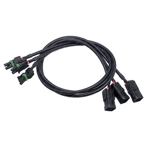 Faisceau de câblage automobile 1 mètre 12 V, connecteur adaptateur à âme en cuivre et isolation PVC pour relais de phare de voiture avec fusible - Product Image 2