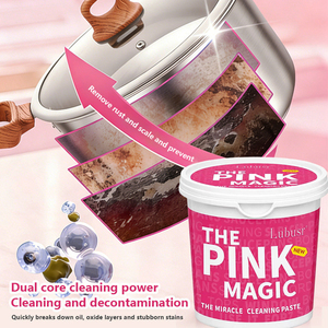 The <strong>pink</strong> <strong>Stuff</strong> Cleaning <strong>Paste</strong> Pot Bottom Black Dirt Household Kitchen Stain Rust Removal Detergent - Product Image 3