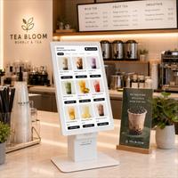 Ordinateur de point de vente Sinmar 24 pouces, écran tactile pour restaurant, PC tout-en-un, terminal de commande et de paiement en libre-service