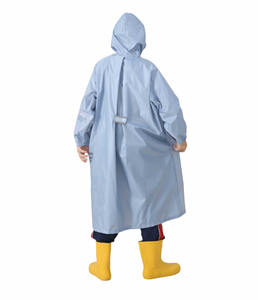 Poncho de lluvia impermeable reutilizable ligero duradero para exteriores para niños y niñas con diseño reflectante para recorridos escolares - Product Image 5