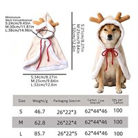 Plüsch-Weihnachtsmütze für Haustiere, Katzen-Deko-Accessoires, Weihnachtsmann-Umhang, Rentier-Geweih-Mütze, Weihnachtskranz-Halsband, Feiertags-Haustierdekoration