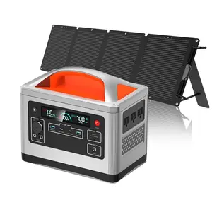 500W 700W 1200W Tragbare Strom versorgungs station Solargenerator für Camping reisen im Freien