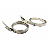 Collier de serrage à vis sans fin à couple élevé de style américain en acier inoxydable SUS316 SS304, compatible eau de mer, pour tuyaux, personnalisation OEM prise en charge