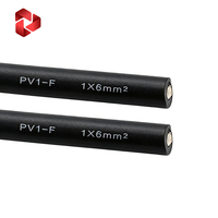 Cable solar H1Z2Z2K de un solo núcleo de cobre para estación de energía fotovoltaica 4mm2 6mm2 10mm2