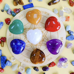 3cm Coeur Naturel Cristal Bulks Love Palm Pocket Healing Sculpted Mini Gems Reiki Chakra Energy Balance Meditation Decor Gift - Product Image 1