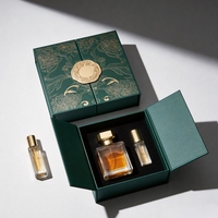 Boîte cadeau de parfum créative personnalisée, design à ouverture latérale, emballage rigide en papier de luxe avec logo estampé à chaud pour les parfums