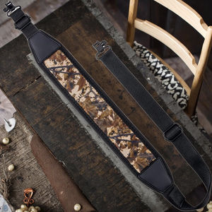 Torbalar kuburluklar için açık havada rahat neopren yastıklı naylon omuz askısı uzunluğu ayarlanabilir fırdöndüler ile 2-Point Sling - Product Image 4