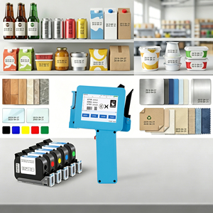 Mini Impresora de Inyección de Tinta Portátil con Cartucho de Tinta de Secado Rápido de 42 ml, Boquilla de 0.5 Pulgadas, Máquina de Codificación por Inyección de Tinta para Fecha/QR/Logotipo/<span class=keywords><strong>Texto</strong></span> - Product Image 5