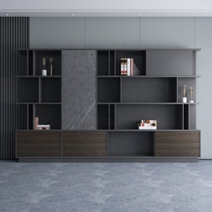 Açık yüz dosya dolabı resepsiyon lüks katar 4 çekmece yanal ofis kitaplık ahşap dosya depolama dolabı - Product Image 1